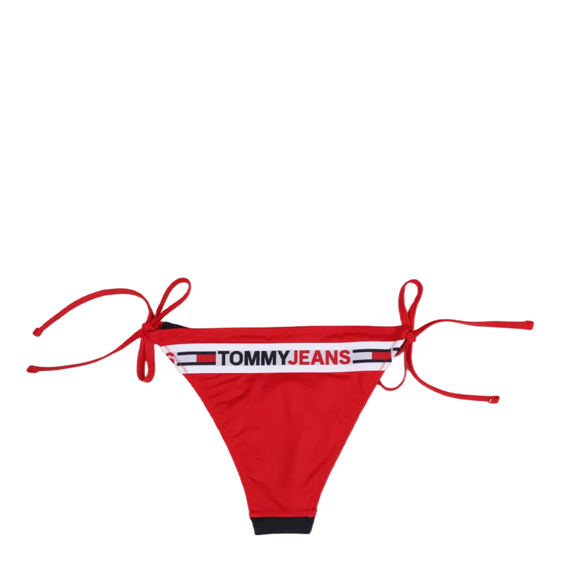String Side Tie Cheeky Bikini Desert Sky