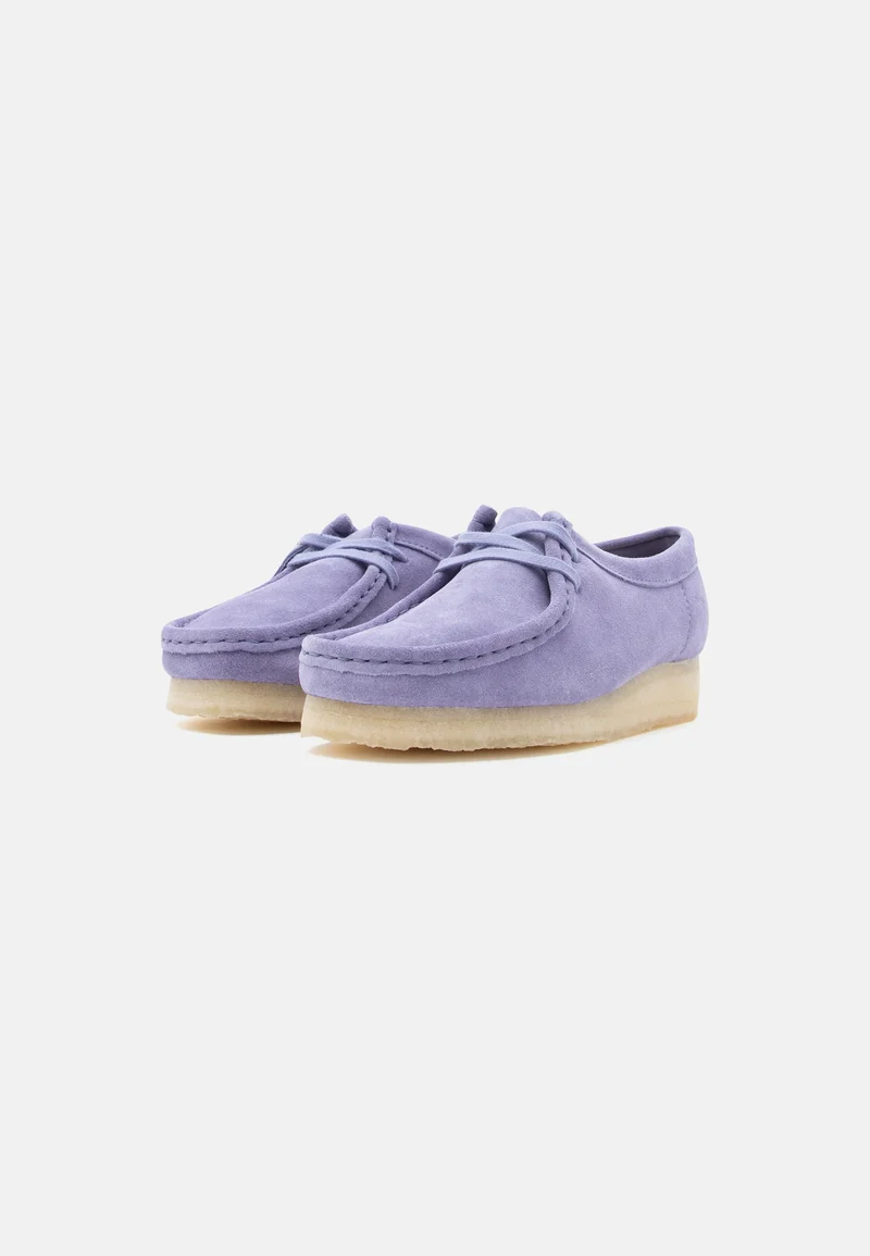 Womens Wallabee. purple interest