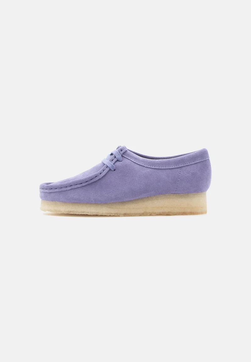 Womens Wallabee. purple interest