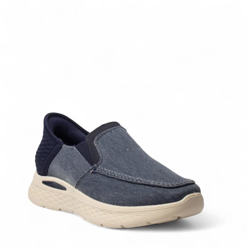 Europeon Union Men Dark Blue Jeans Shoes #4943