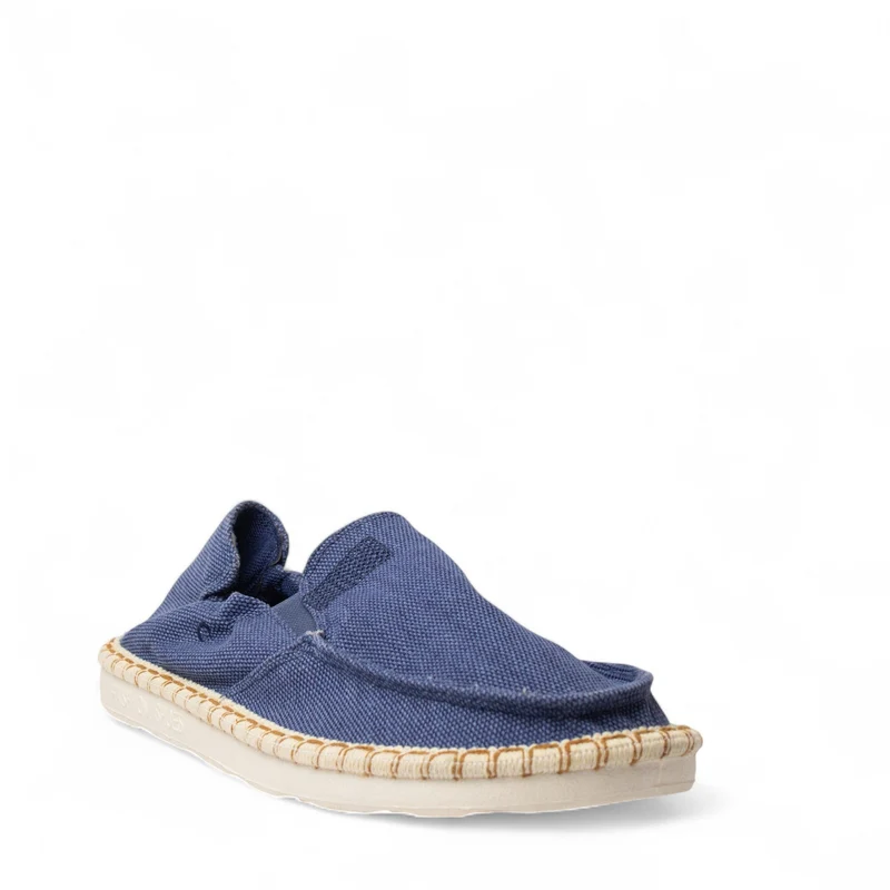 Europeon Union Men Dark Blue Jeans Espadrilles #4938