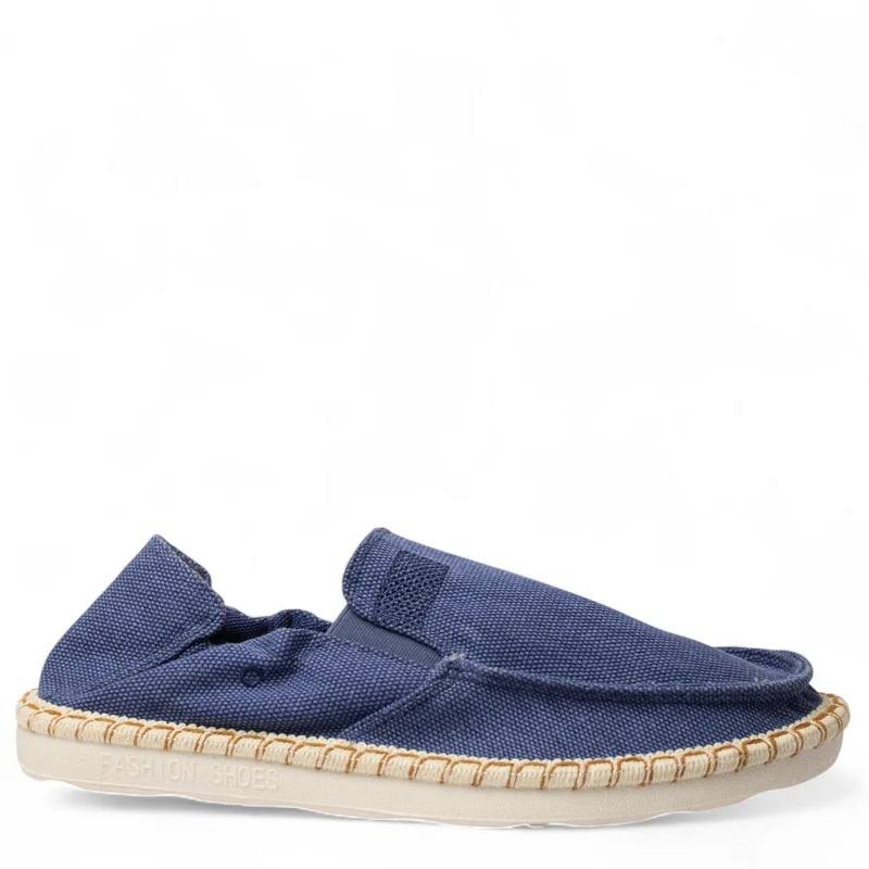 Europeon Union Men Dark Blue Jeans Espadrilles #4938