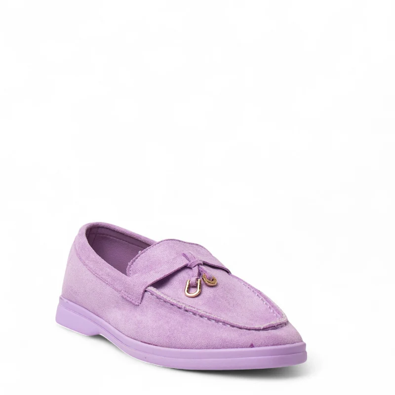 Europeon Union Women Purple Chamois Shoes #4353