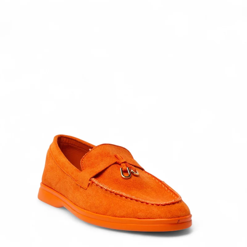 Europeon Union Women Orange Chamois Shoes #4349