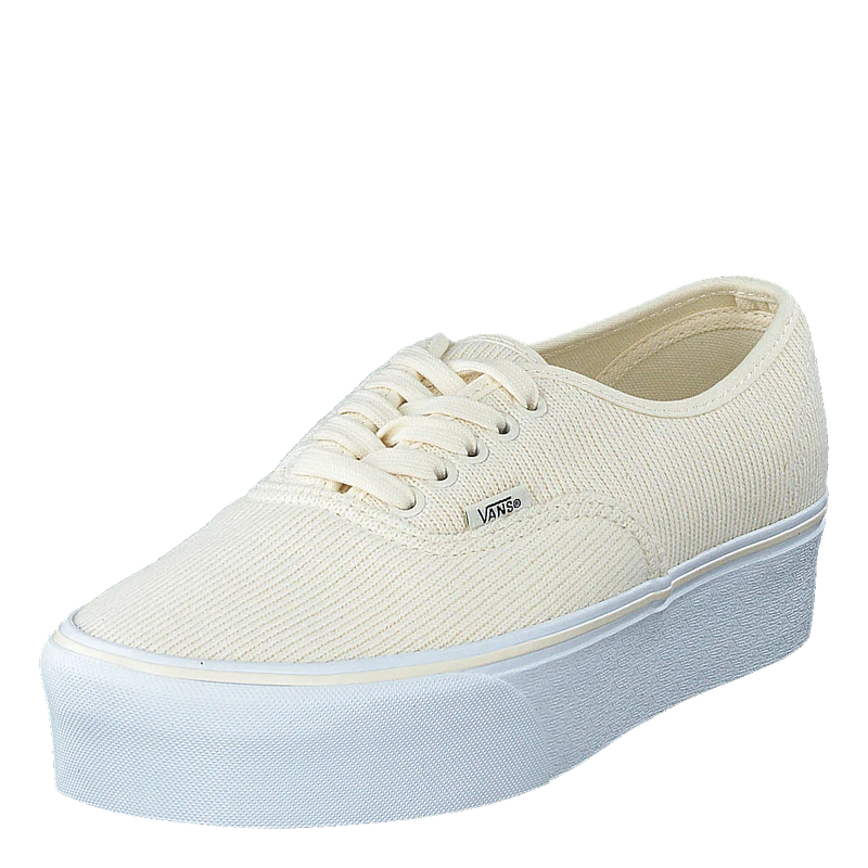 Ua Authentic Stackform (rib Knit)antiquewhttrwht