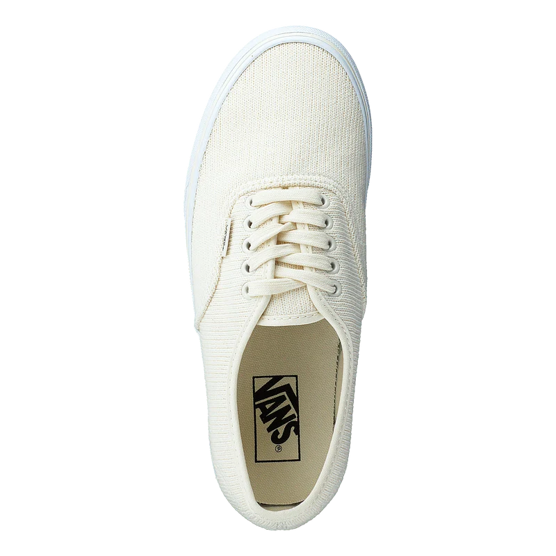 Ua Authentic Stackform (rib Knit)antiquewhttrwht