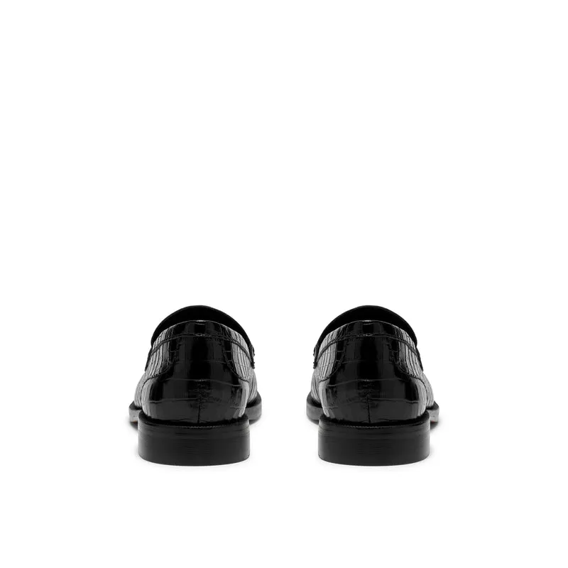 Straven2 Penny black croc