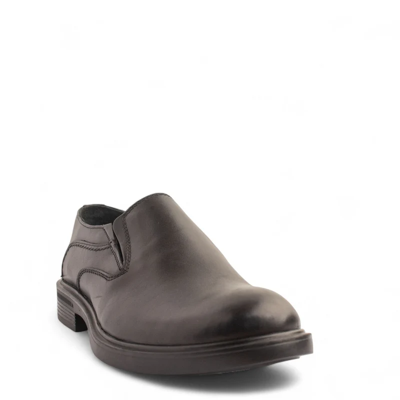 Men Black Leather Shoe #4896