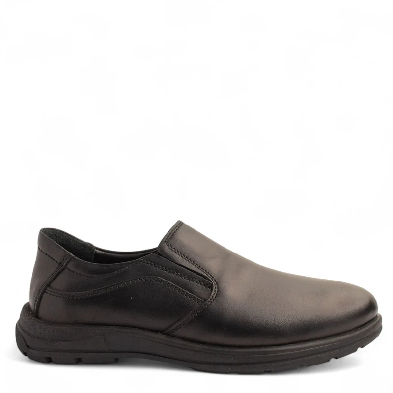 Men Black Leather Shoe #4895
