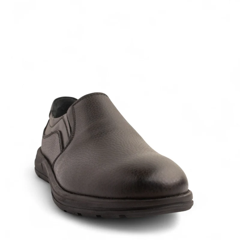 Men Black Leather Shoe #4892