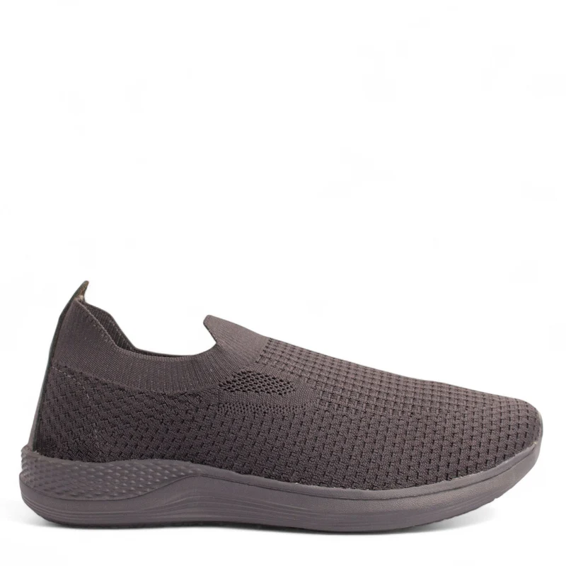 Men Grey Cloth Shoe #4889