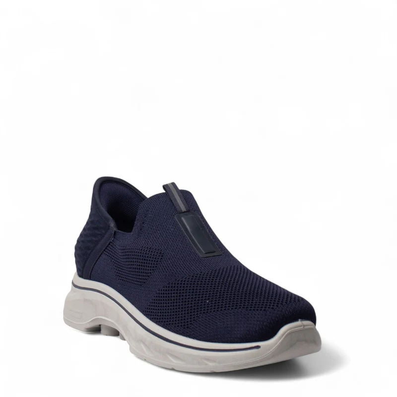 Europeon Union Men Dark Blue Cloth Shoes #4935