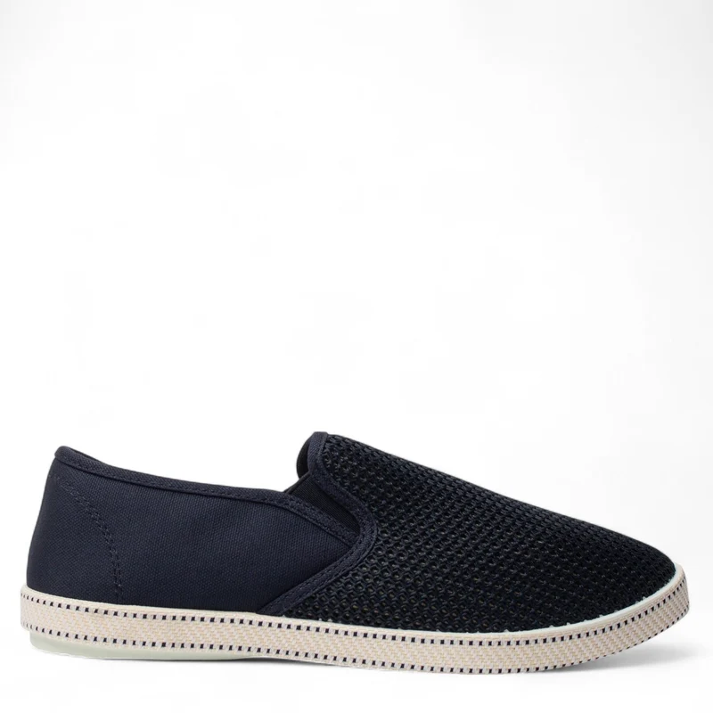 Europeon Union Men Dark Blue Cloth Espadrilles #4930