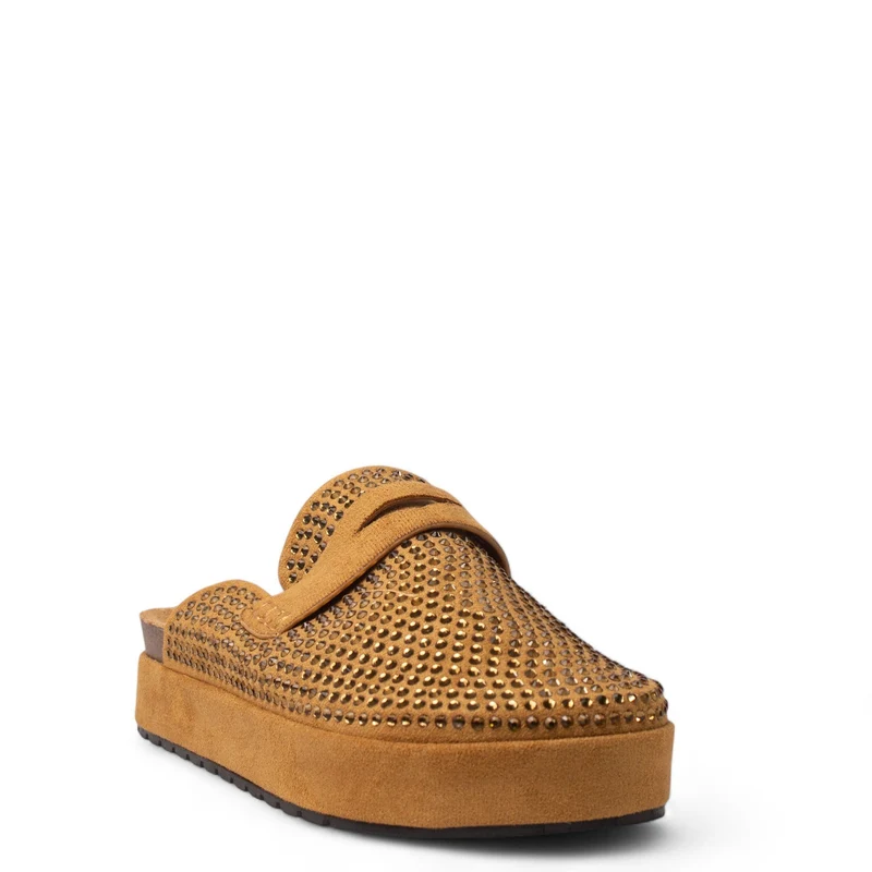 Europeon Union Women Camel Chamois Mules #4340