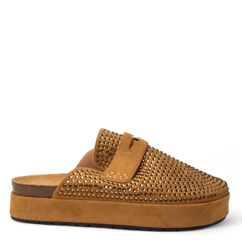Europeon Union Women Camel Chamois Mules #4340