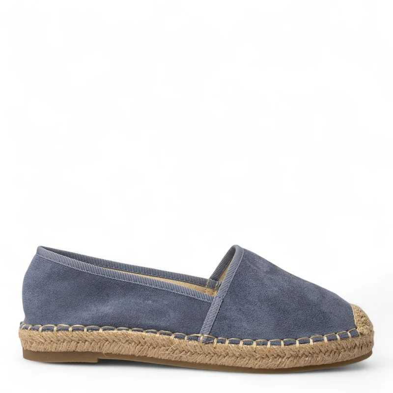 Europeon Union Women Light Blue Chamois Espadrilles #4334