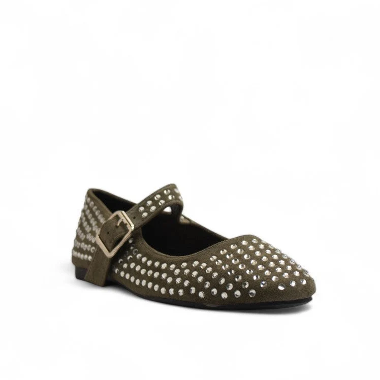 Europeon Union Women Kaki Chamois Ballerina #3200