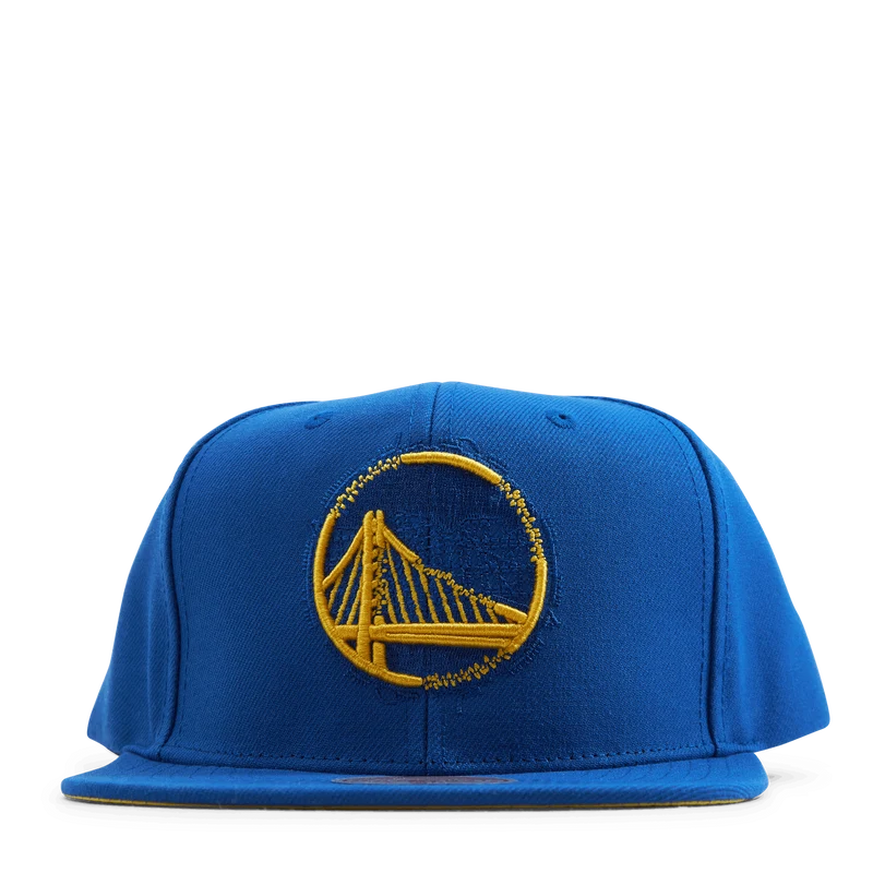 Warriors Embroidery Glitch Snapback