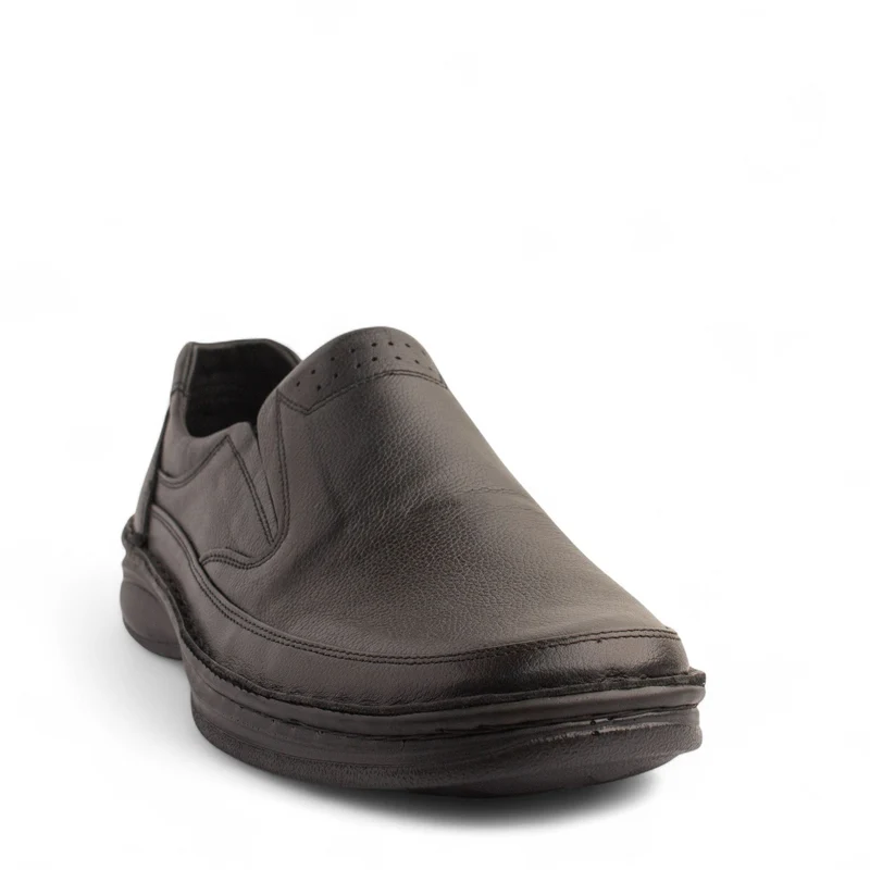 Men Black Leather Shoe #4841