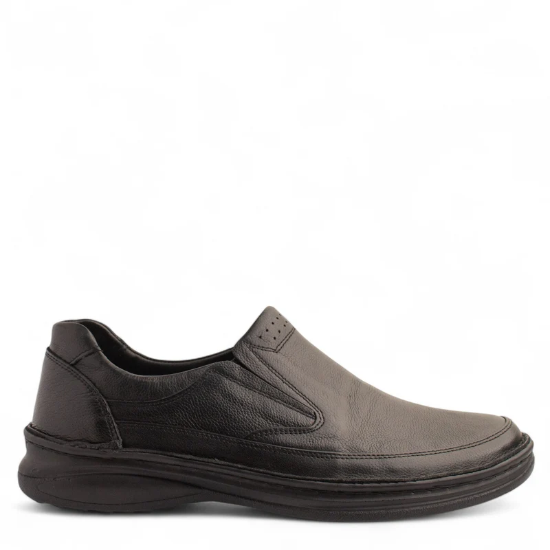 Men Black Leather Shoe #4841