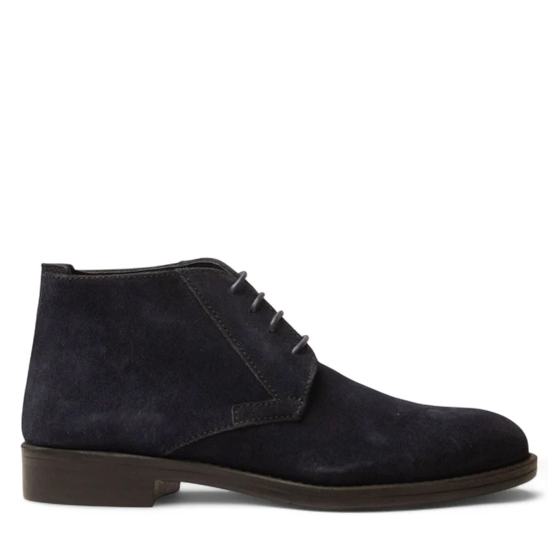 Men Navy Chamois HalfBoot #4717