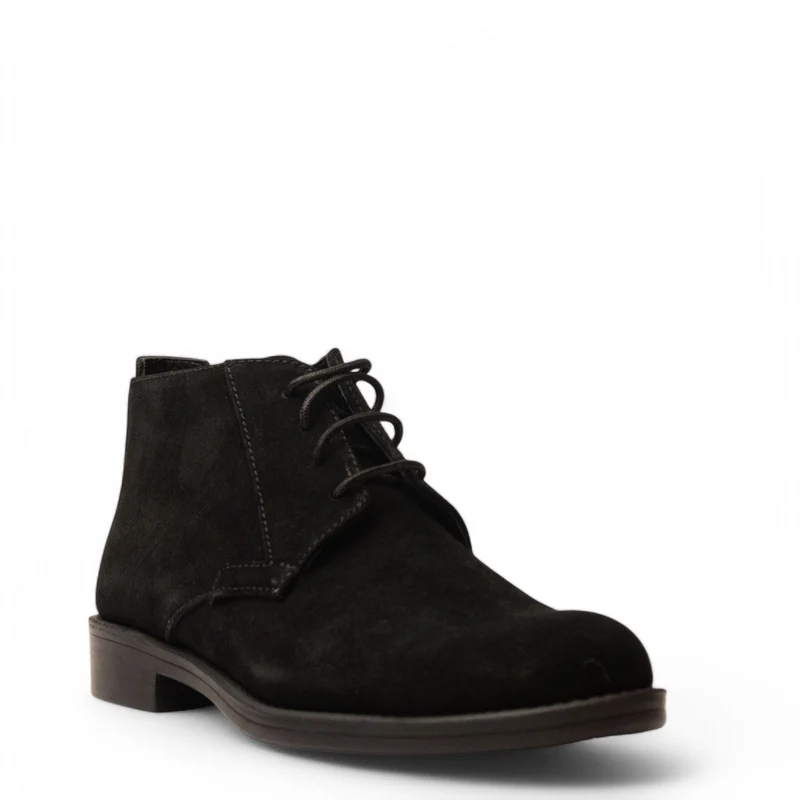 Men Black Chamois HalfBoot #4714
