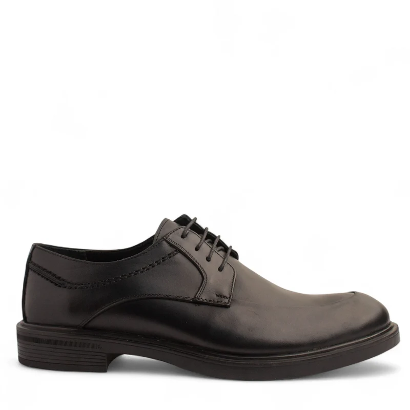 Men Black Leather Shoe #4903