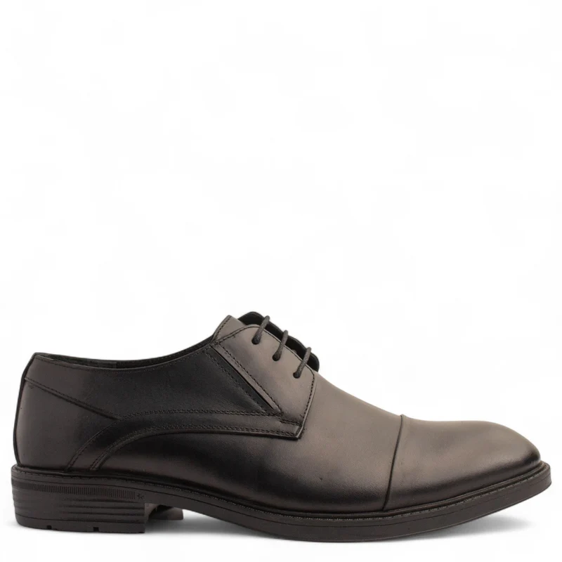 Men Black Leather Shoe #4902