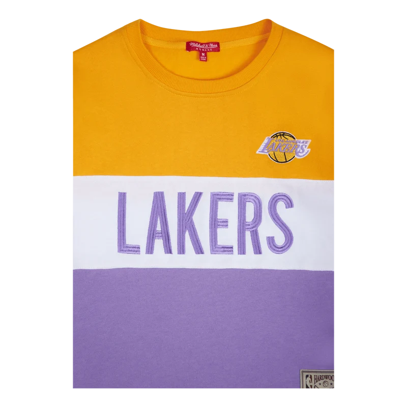 Women's Lakers Color Block Crew 2.0