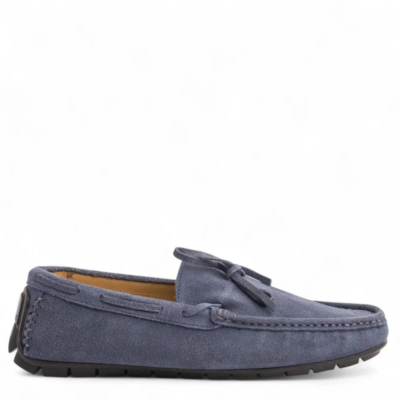 Men LightBlue Chamois Espadrilles #4875