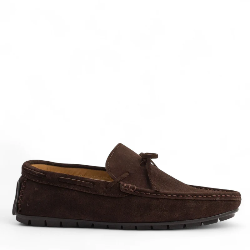 Men Brown Chamois Espadrilles #4873