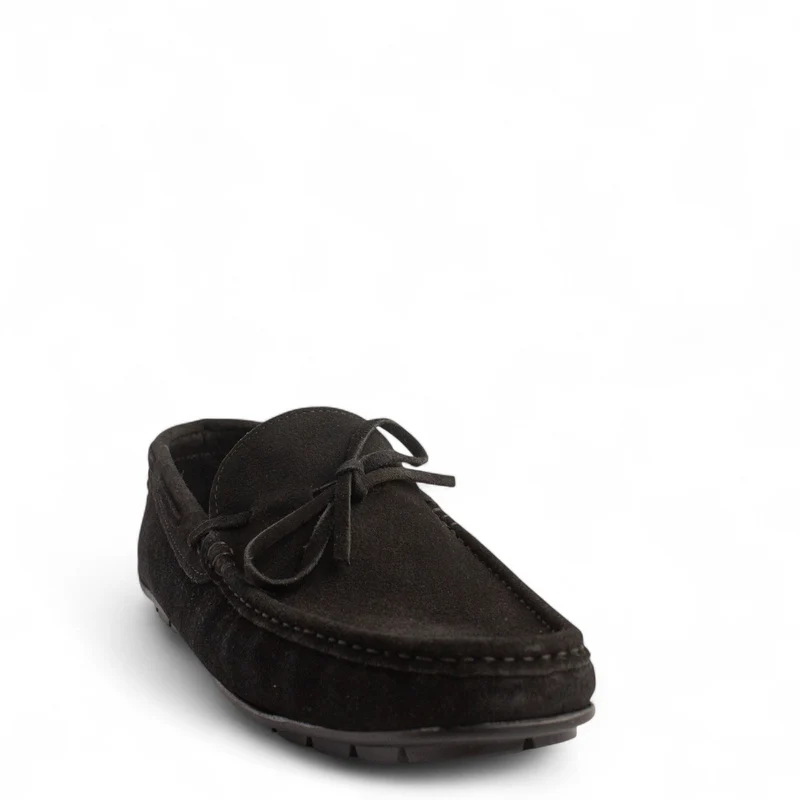 Men Black Chamois Espadrilles #4869