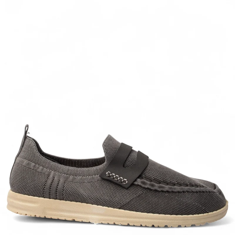 Europeon Union Men Grey Cloth Espadrilles #4925