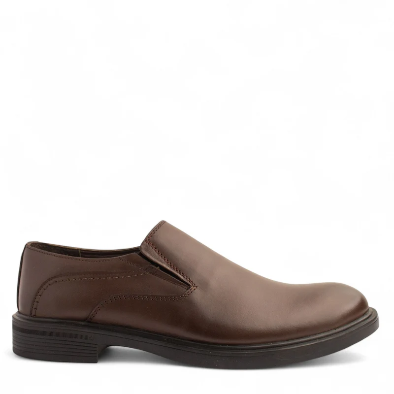 Men Brown Leather Shoe #4897