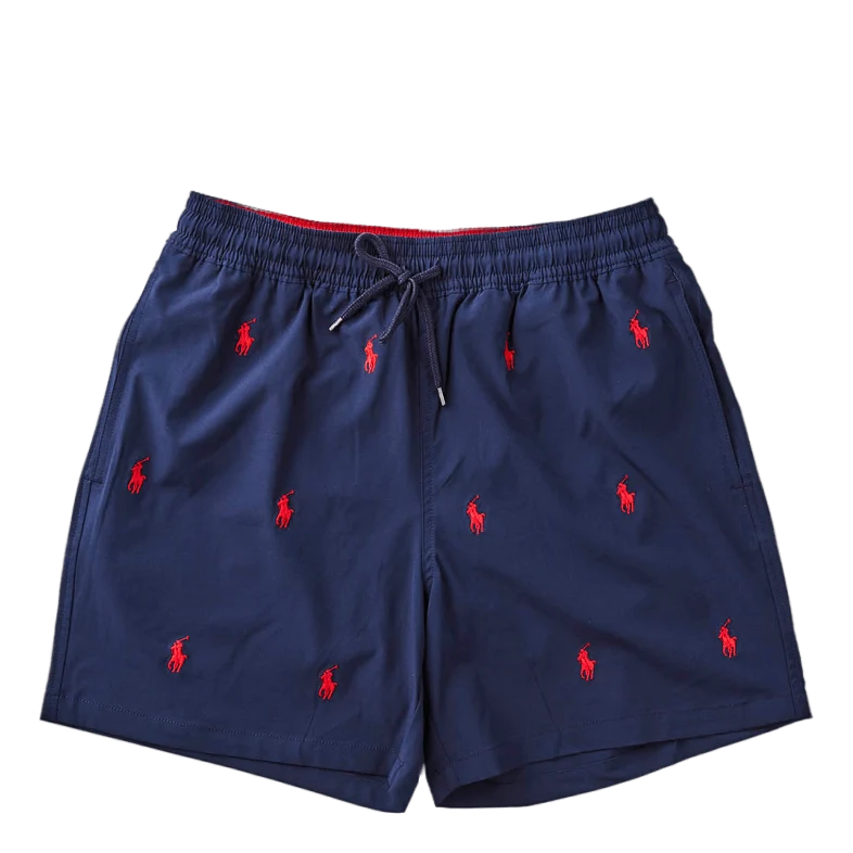 5.75-Inch Traveler Classic Swim Trunk Newport Navy W/ Aoe