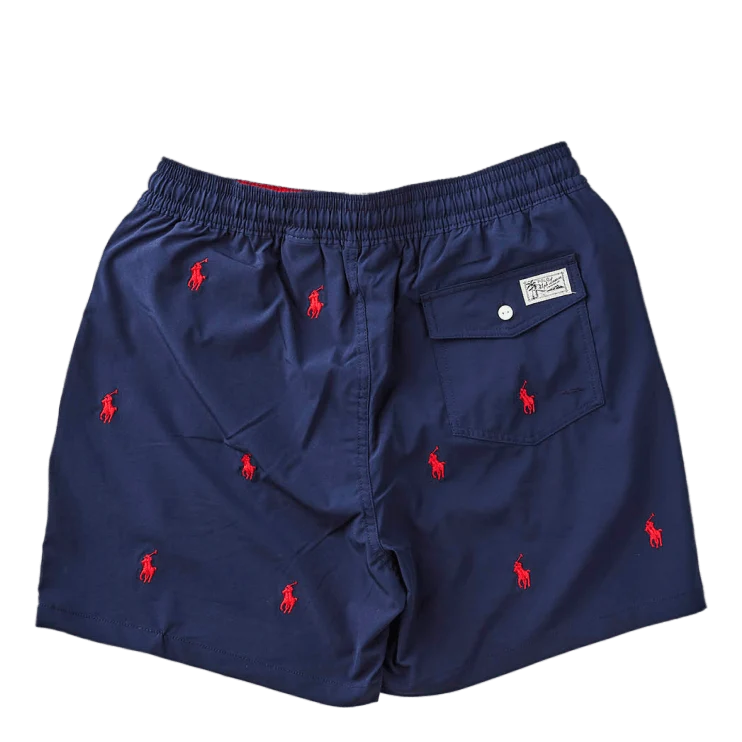 5.75-Inch Traveler Classic Swim Trunk Newport Navy W/ Aoe