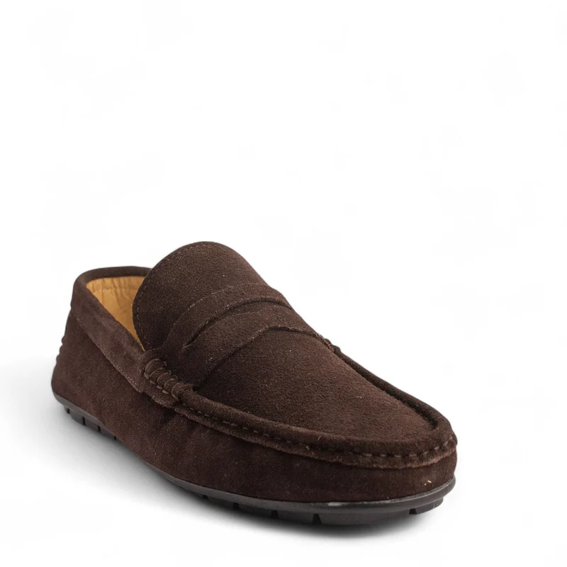 Men Brown Chamois Espadrilles #4827