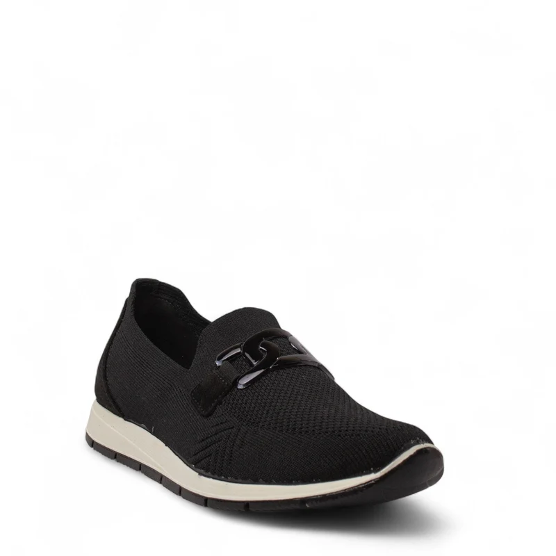 Italian Women Black Cloth Espadrilles #4443