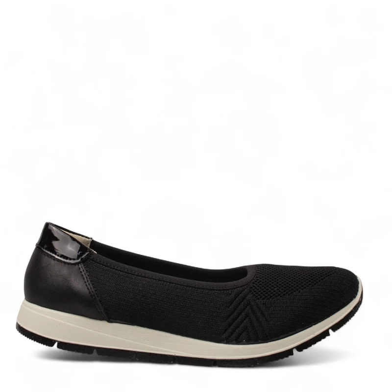 Italian Women Black Cloth Espadrilles #4440
