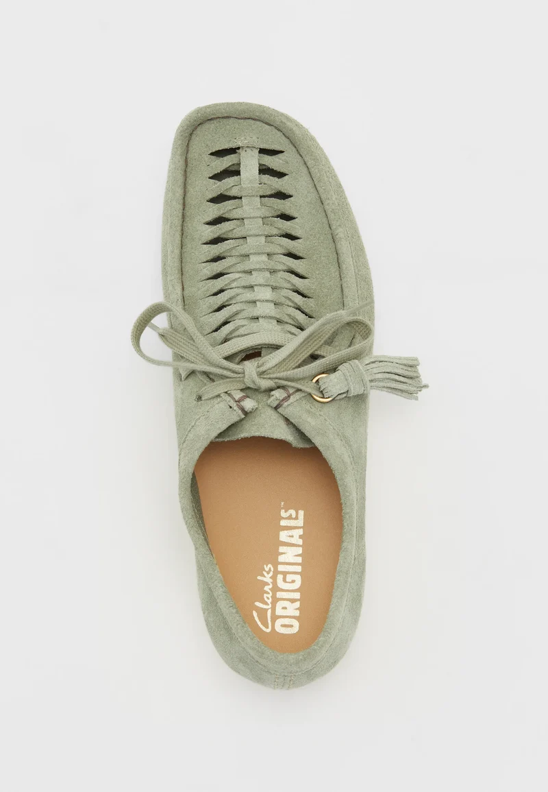 Wallabee Weave sage suede