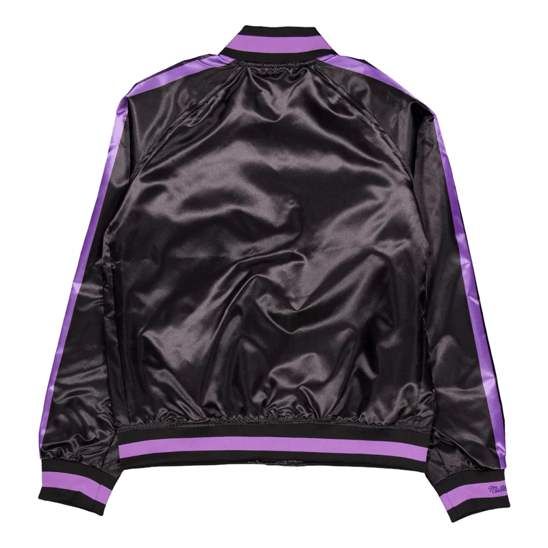 Lakers Womens Raglan Satin Jac Black