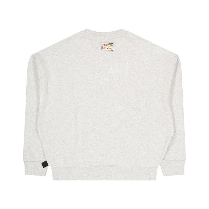 Bulls Womens Logo Lt Crew 3.0 Grey Heather