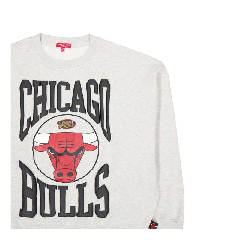 Bulls Womens Logo Lt Crew 3.0 Grey Heather