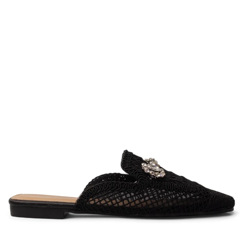 Europeon Union Women Black Magdool Mules #3875