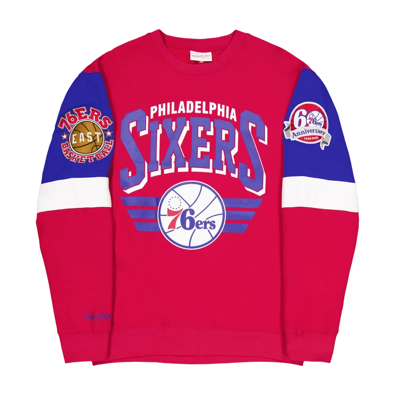 76ers All Over Crew 3.0 Scarlet Red