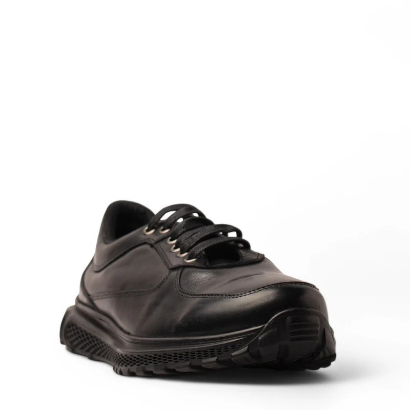 Men Black Leather Shoe #4883