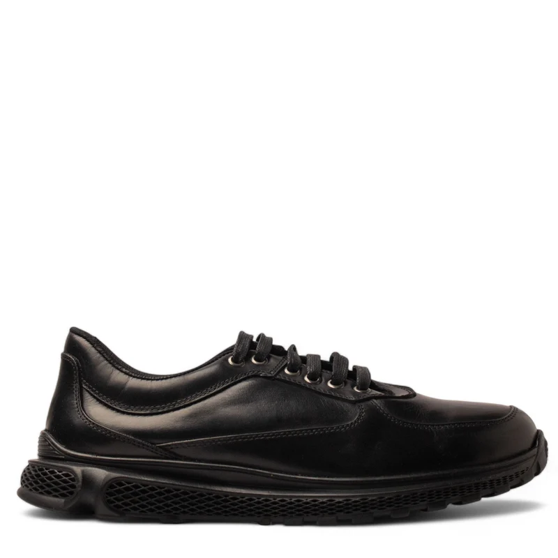 Men Black Leather Shoe #4883