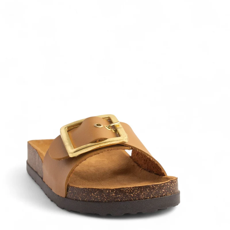 Women Havan Leather Slipper #3768