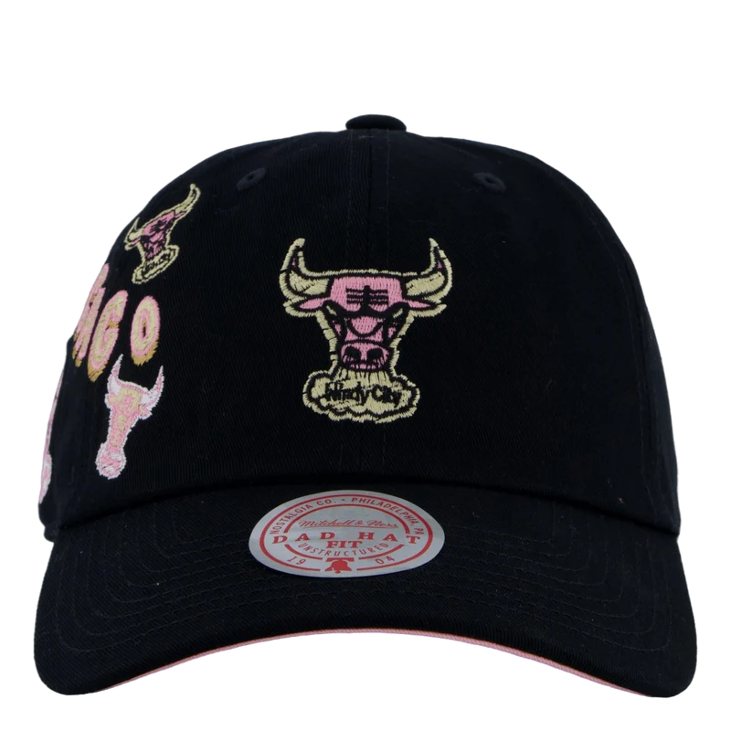 Bulls Sidewalk Sketch Strapback HWC
