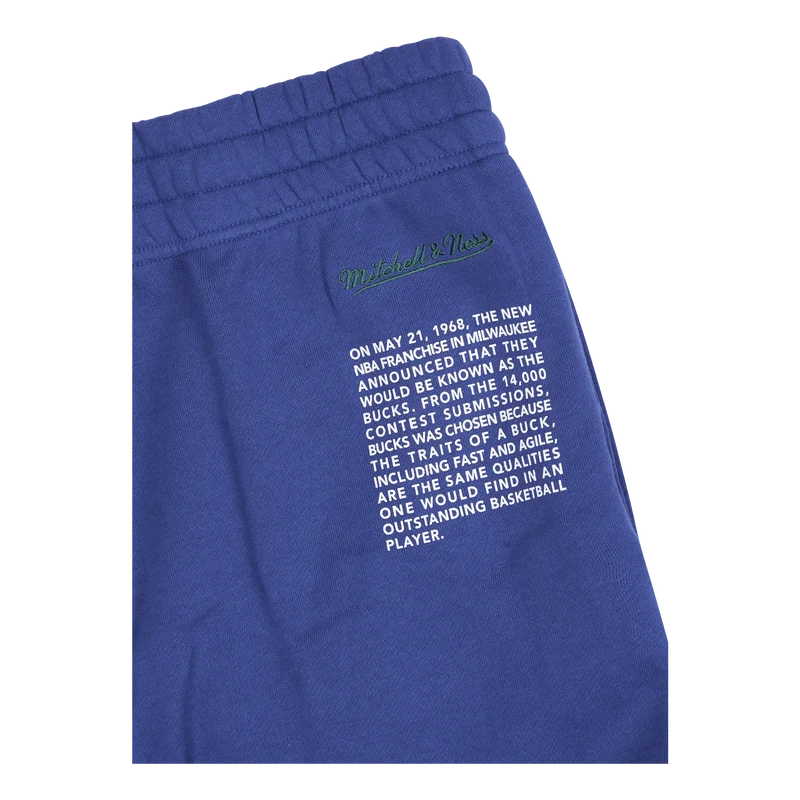 Bucks Team Origins Fleece Short
